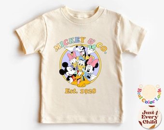 Camiseta de Mickey para niños pequeños, camiseta para niños, camiseta para niños felices