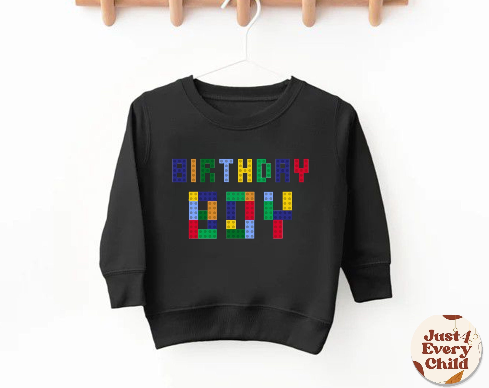 Birthday Boy Sweatshirt, Birthday Boy Toddler Sweater, Toddler Sweater, Building Block Birthday Boy, Birthday Building Sweatshirt