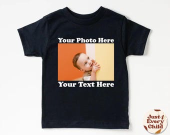 Personalized Kids Photo Tshirt, Personalized Family Baby Clothes, Custom Picture Youth Tee, Customized Kids,  Custom Photo Toddler T-Shirt