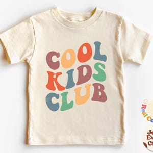 クール キッズ クラブ シャツ、かわいいシャツ、女の子用ナチュラル トドラー T シャツ、男の子用ナチュラル トドラー T シャツ、レトロ ナチュラル キッズ シャツ、ナチュラル トドラー & ユース T シャツ