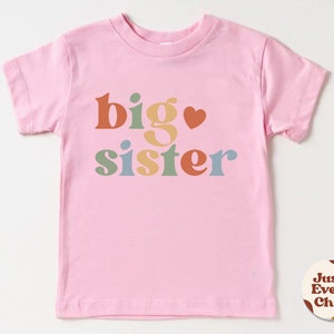 T-shirt grande soeur, faire-part de grossesse, joli body naturel pour bébé, faire-part de bébé, chemise de grossesse, faire-part de grande soeur image 6