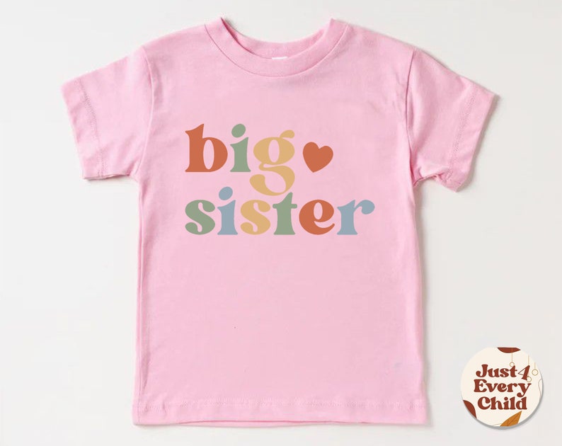 Big Sister T Shirt, Pregnancy Announcement, Cute Natural Baby Body, Baby Announcement, Pregnancy Reveal Shirt, Big Sister Announcement image 6