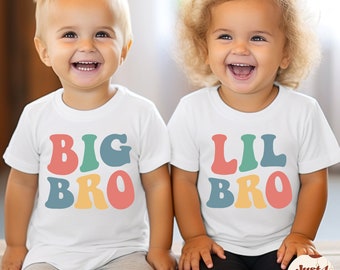 Big Bro kids Shirt, Natural Lil Brother Toddler Tee, Brother Announcement, Big Bro Baby Body, Brother Sweater,  Pregnancy Reveal, Sibling