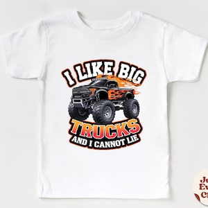 I Like Big Trucks T-shirt, Toddler Shirt, Kids Shirt, Cool T-shirt Truck, Boys Outfit