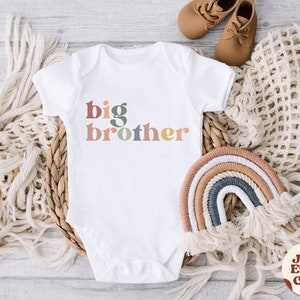 Big Brother Kleinkind Shirt, Big Brother Baby Body, Schwangerschaftansage, Natürliche Big Brother Geschenk, Geschwister Natürlich Säugling, Jugend Tee Bild 5