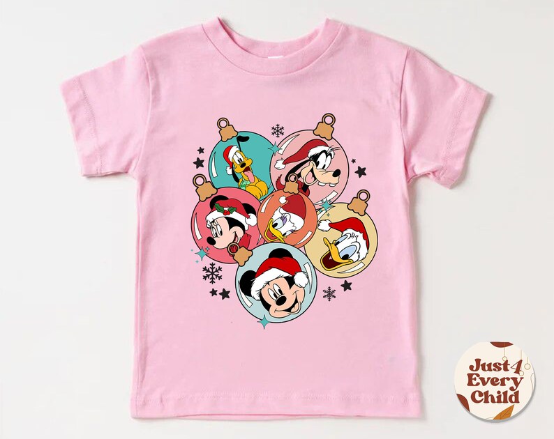 Disney Kids Christmas Shirt, Mickey and Friends Shirt, Retro Disney
