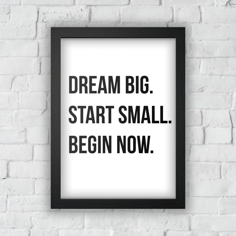 Small start. Small start