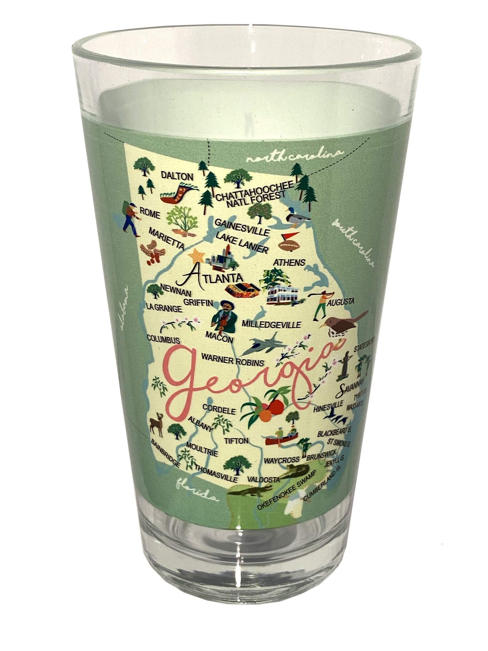 Set of 2 Georgia 16-oz. Pint Glass | Etsy