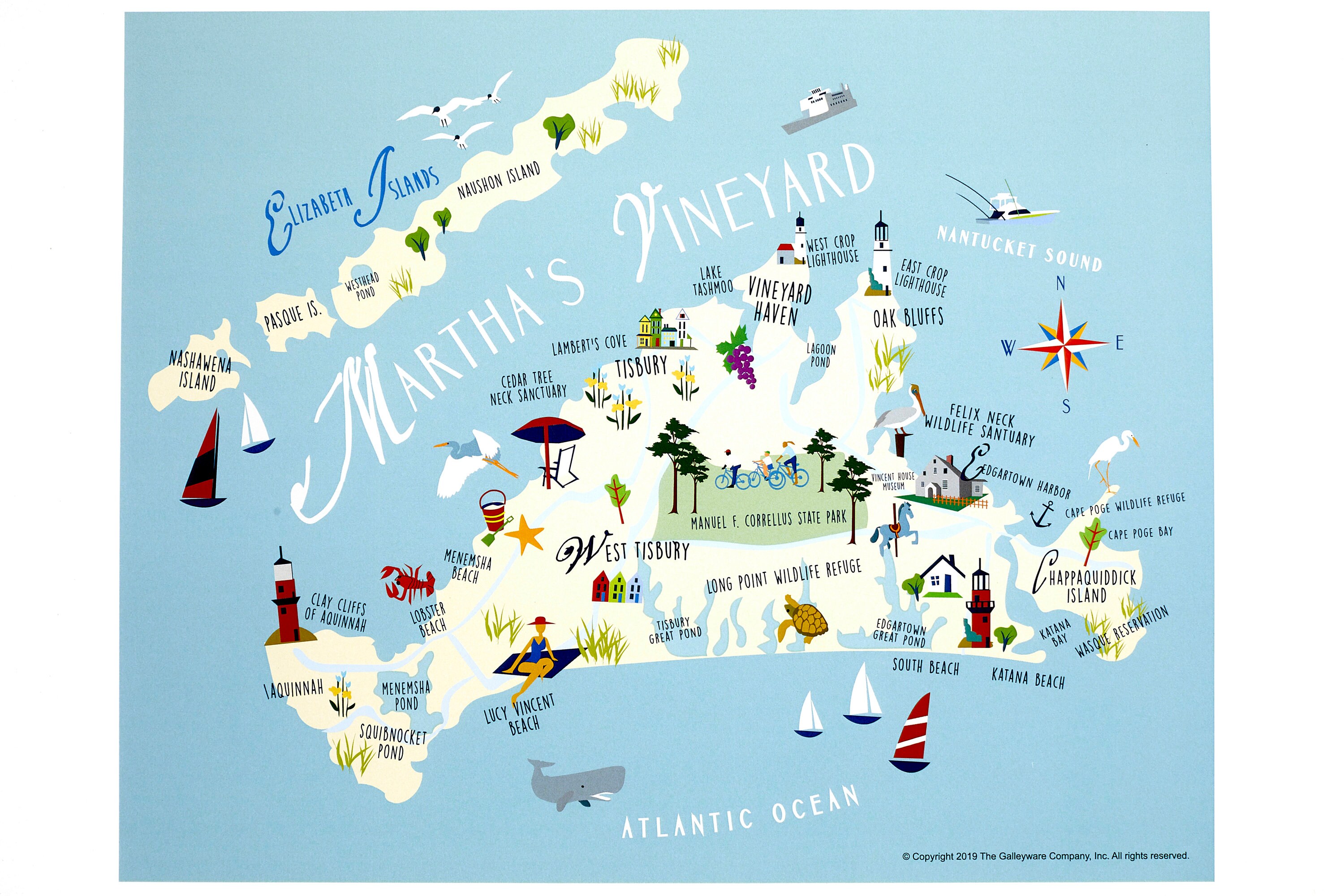 Martha's Vineyard Print Etsy