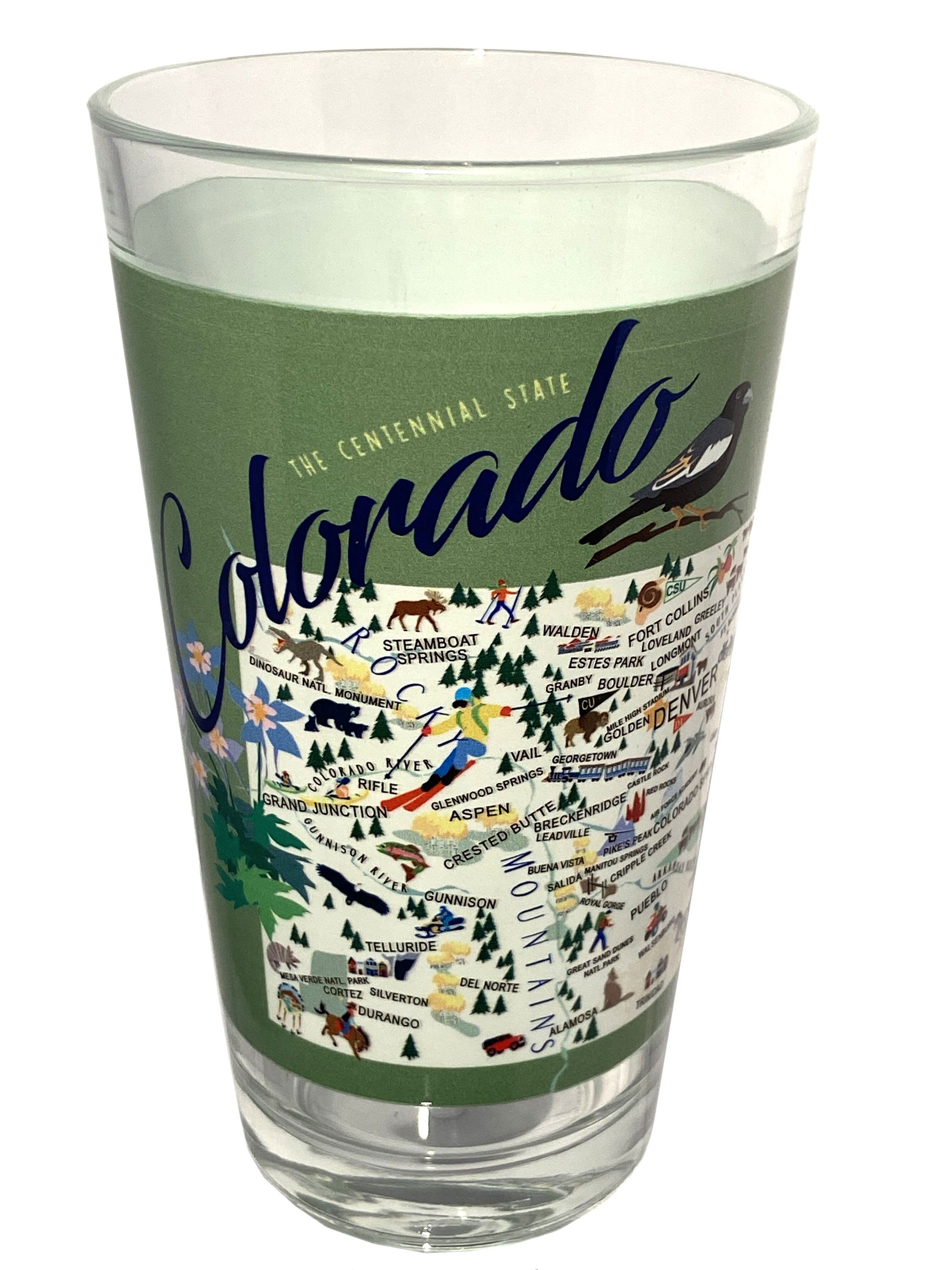 Set of 2 Colorado 16oz. Pint Glass Etsy