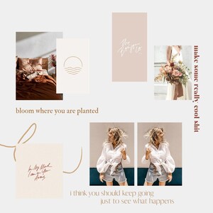 Plantilla mínima de Canva para panel de estado de ánimo de Instagram