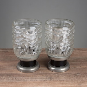DDR Bedside Lamps Pair 2 Set Vintage Table Lamps VEB NARVA