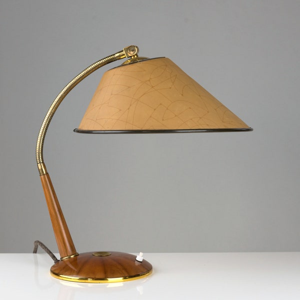 Elegant Vintage Temde Table Lamp Mid Century 60s Design Table Lamp - restored