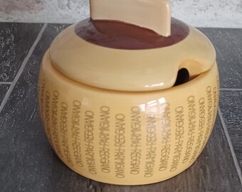 Vintage Cheese Lidded Pot Consorzio Parmigiano Reggiano