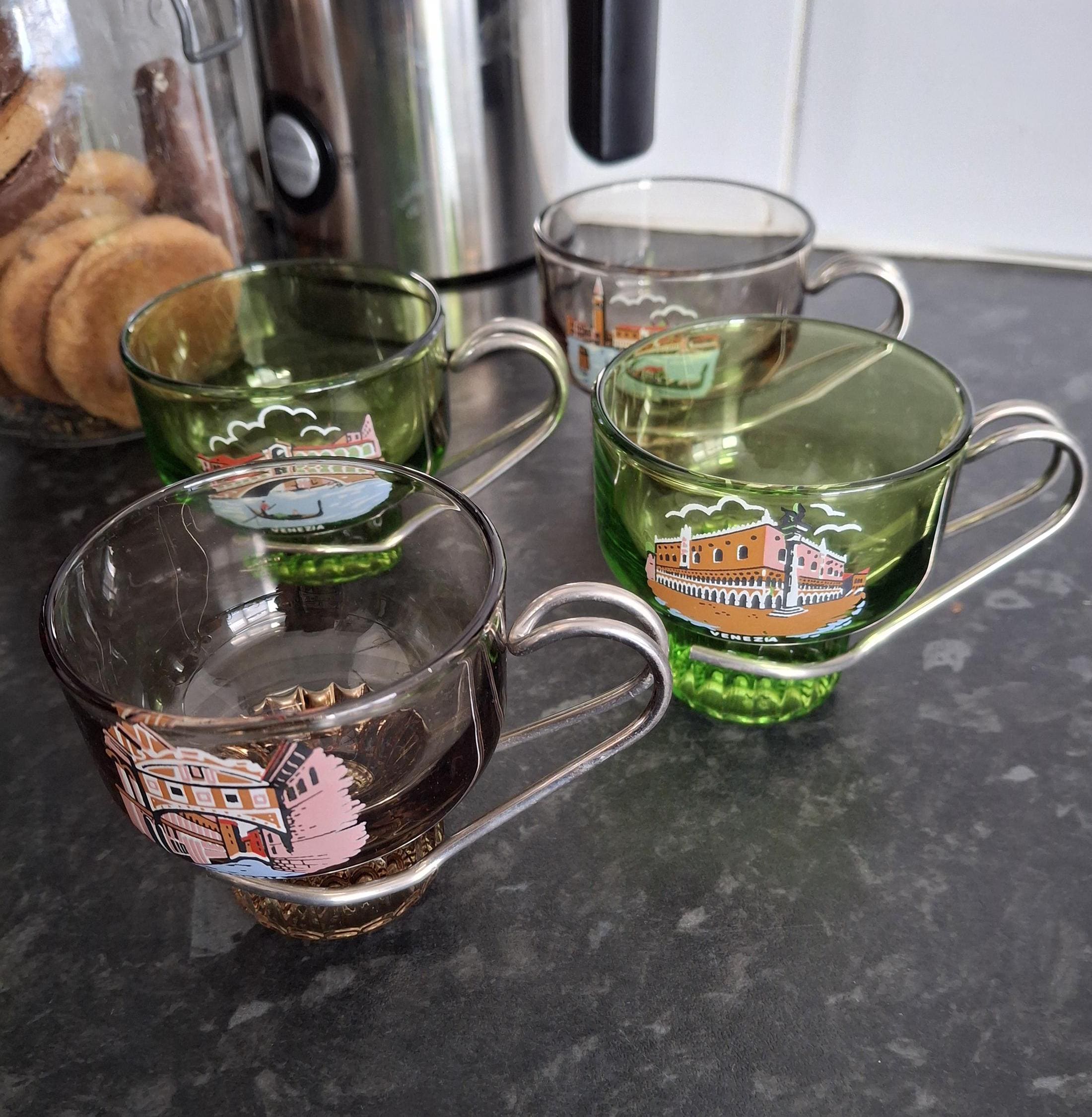 6 Pz/impostato di Caffè Tazza Caneca A Mano A Dopp... – Grandado