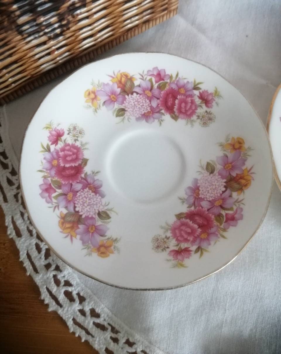 Vintage Gainsborough Bone China Tea Cup Saucer and Tea Plate Etsy