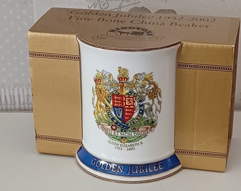 Ringtons Commemorative Mug Golden Jubilee Queen Elizabeth II Boxed