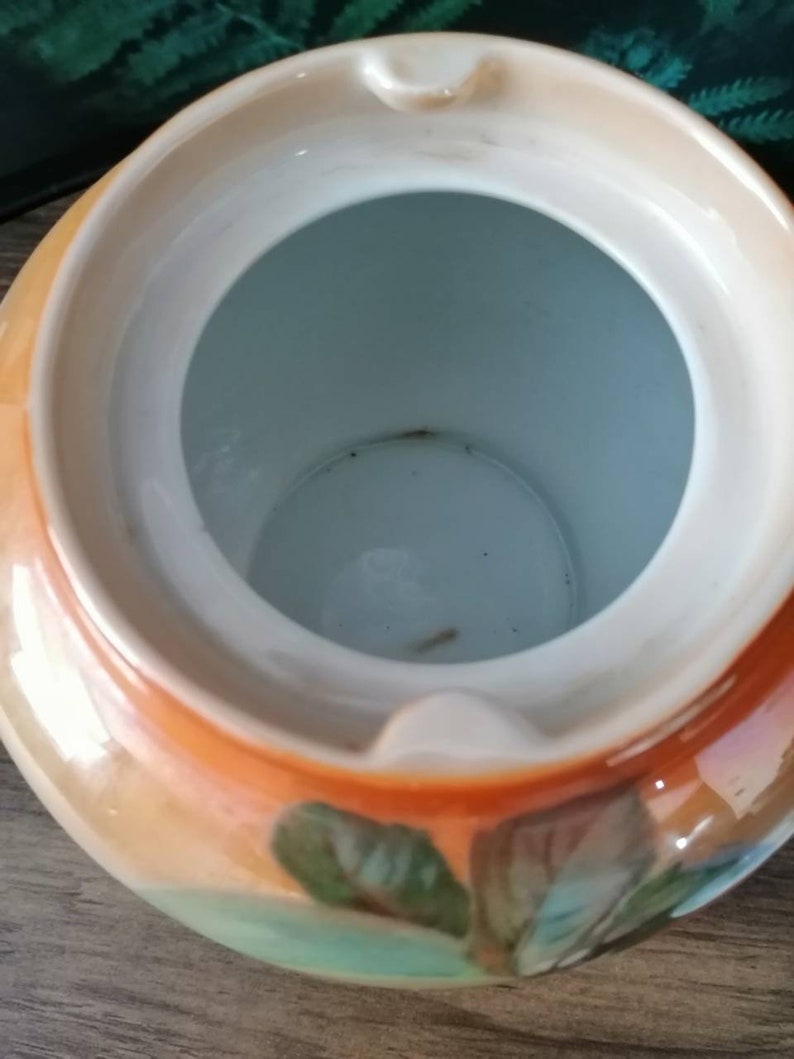 Vintage Teapot Victoria China Czechoslovakia Fruit Pattern Etsy UK