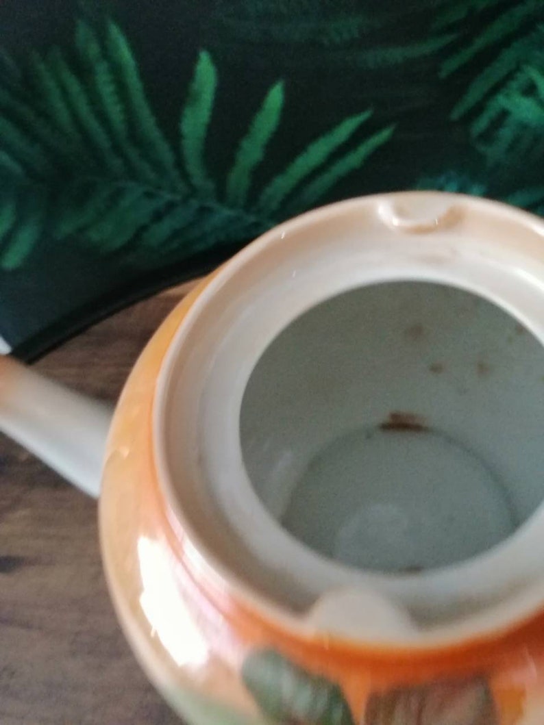 Vintage Teapot Victoria China Czechoslovakia Fruit Pattern Etsy UK