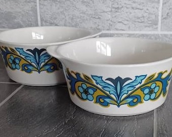 2 Small Vintage Myott Bowls Mandarin Pattern
