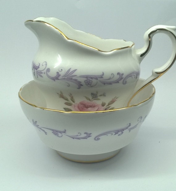 Paragon Fine Bone China Sugar Bowl Milk Cream Jug Century Etsy
