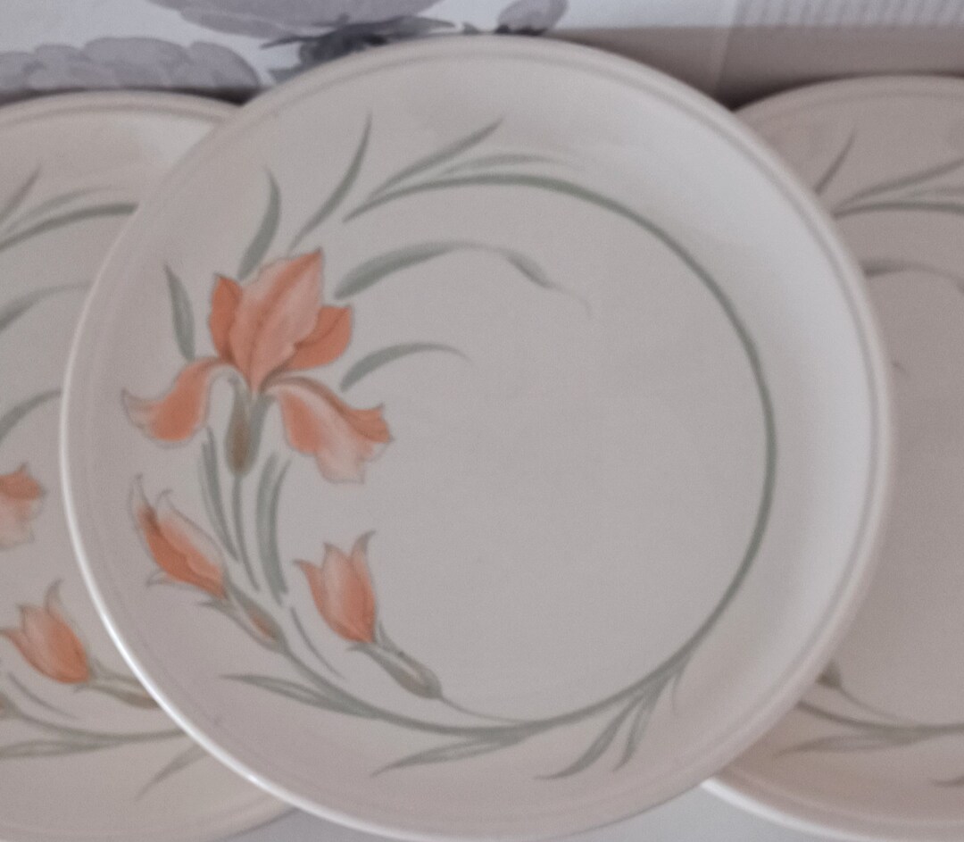 5 Vintage Biltons England Tea Plates Side Plates Saffron Pattern ...