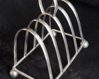 Vintage Art Deco 30s William Suckling Kingsway Plated Silver Plated Toast Rack