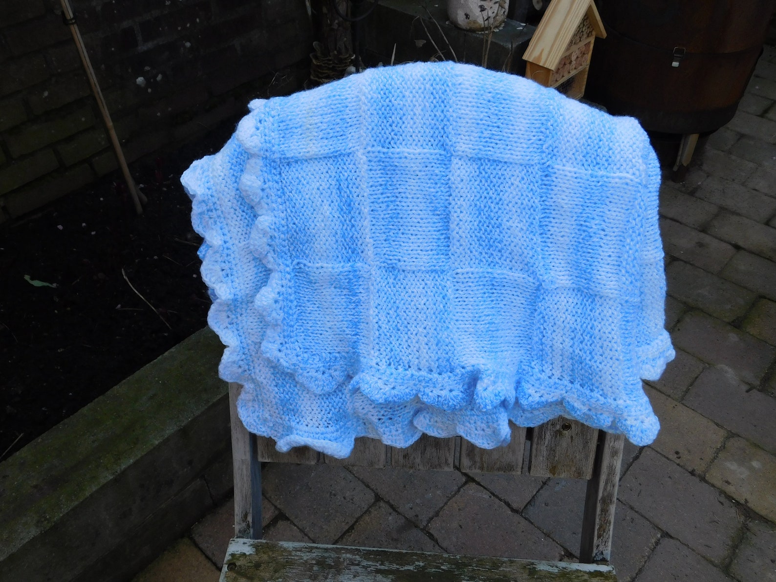 Beautiful Crocheted Baby Rug in Gemeleerde Wool Etsy New Zealand