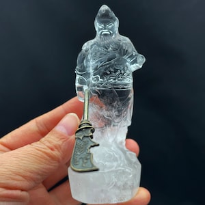 Cristal de cuarzo Guanyu, Talla de cristal, Regalo de inauguración, Decoración del hogar, Cristal curativo y piedra E105526