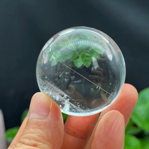 Rutilated Quartz Crystal, Shpere Ball, Housewarming Gift, Home Decor, Healilng Crytal and Stone E052043