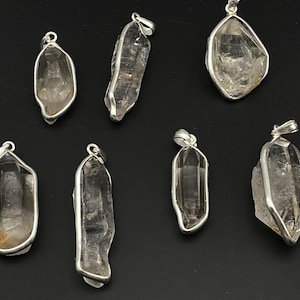 Natural Moving Bubble, Enhydro Quartz Crystal, Crystal Jewelry Pendant, Healing Crystals and Stone A051523
