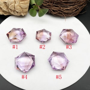 Amethyst Hexagon crystal,Star of David, Handmade Jewelry,Gift,Healing Crystals E040927