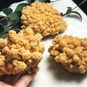 Yellow Calcite Natural Crystal Mineral Specimen ,Housewarming Gift, Home Decor013039A