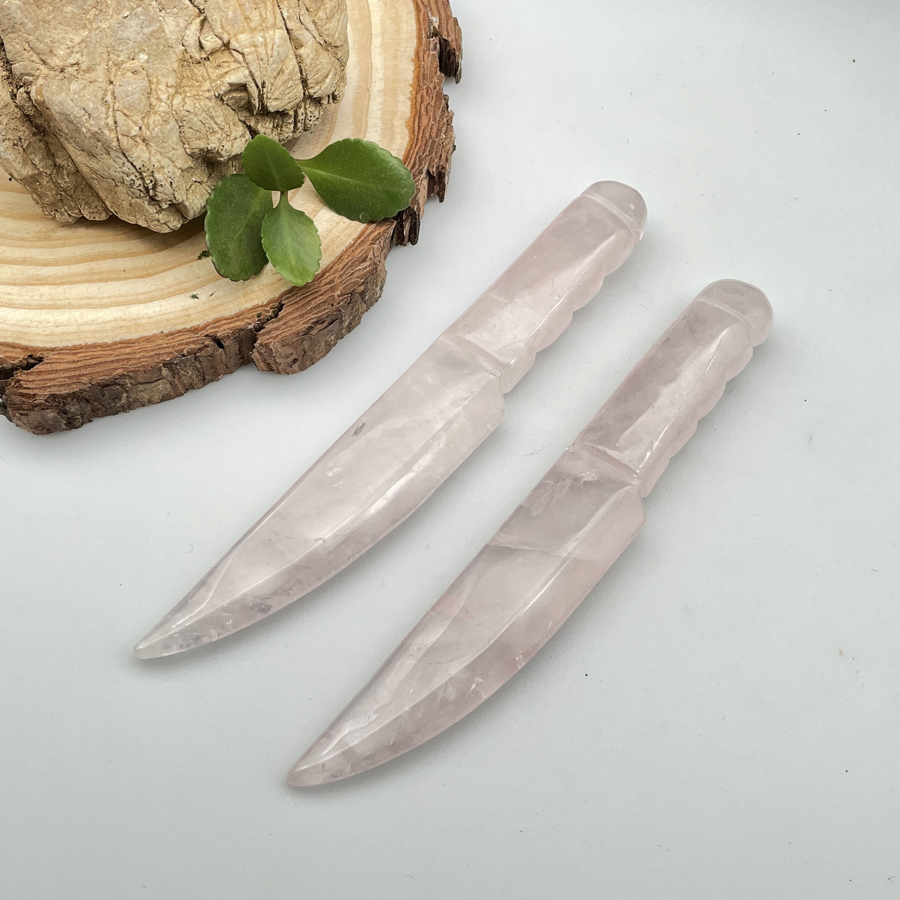 Rose Quartz Crystal Knife Carving crystalCrystal Etsy