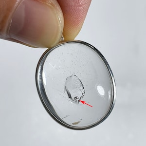 Natural Clear Moving Bubble Enhydro Quartz Crystal, Pendentif de bijoux en cristal, cristaux de guérison et pierre D080409