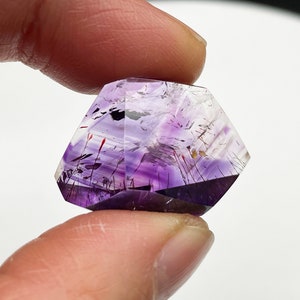 Amethyst Rutilated, Super seven Crystal,Quarz Jewelry,Healing crystal and stone D101026
