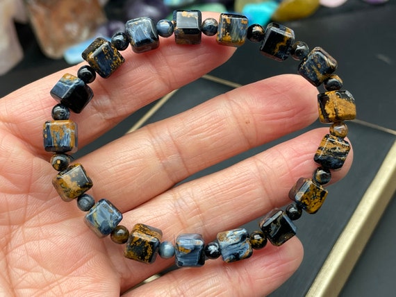 candy beads bracelet with cube glitter beads | eBay