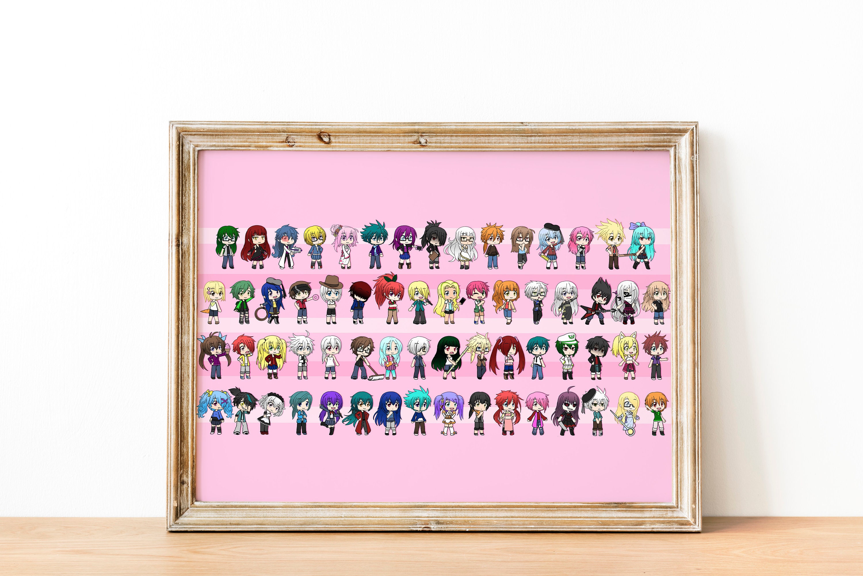 Gacha Club Poster Game Characters Picture Gaming Printable Etsy