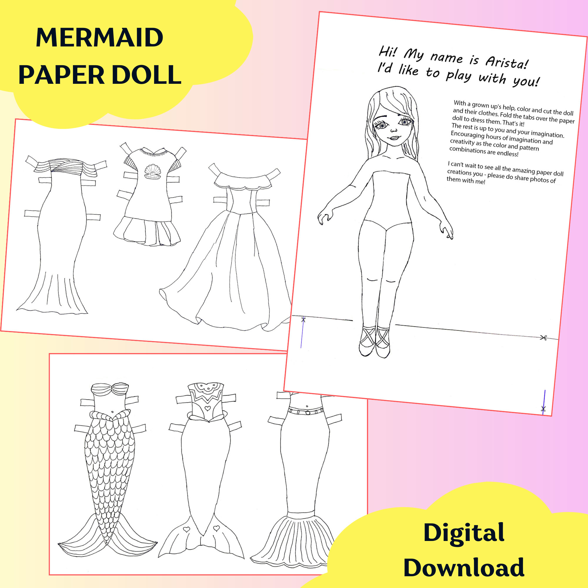 printable-paper-dolls-mermaid-clothes-outfit-for-the-doll-coloring-pages-pdf-jpg-diy-activities-for-kids-digital-download-etsy