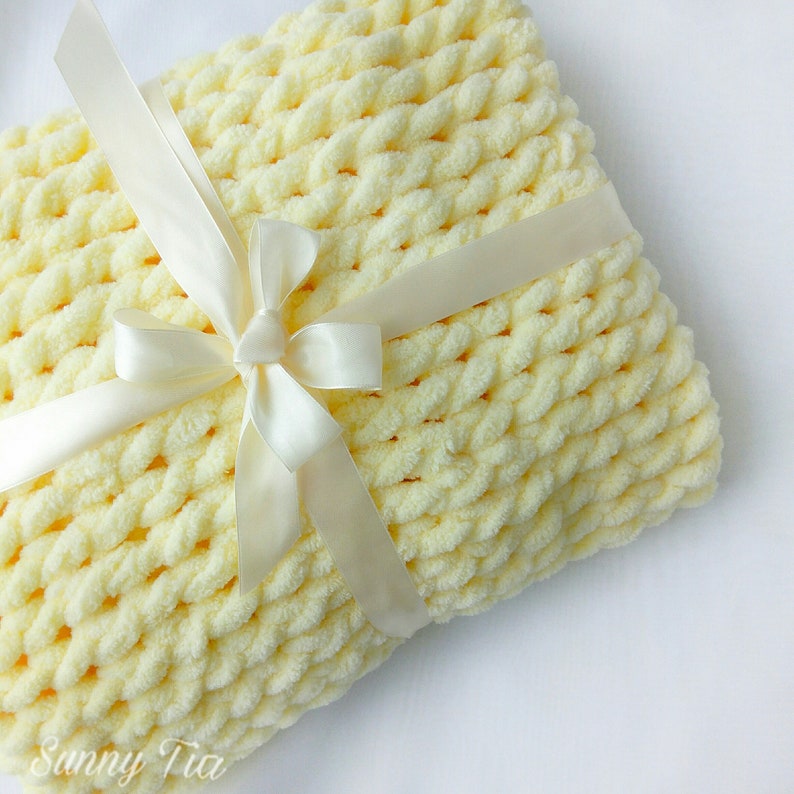 Yellow Plush Baby Blanket Knitted Blanket In Stroller Baby Car Etsy Yellow Plush Baby Blanket Knitted Blanket In Stroller Baby Car Etsy