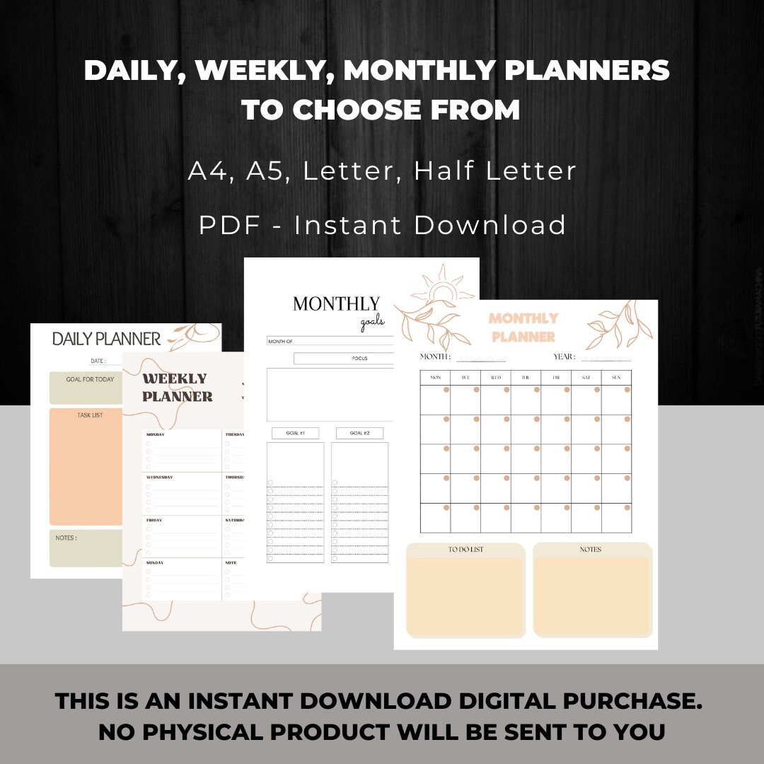 Happy Planner 2023 Daily Routine Tracker Calendar 2023 Etsy UK