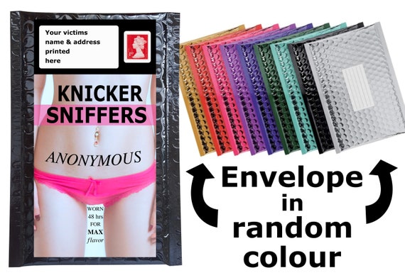 Knicker Sniffer Prank Mail Post Gift Gag Funny Birthday, Christmas Present  Sent Directly to Loved One/victim 100% Anonymous 