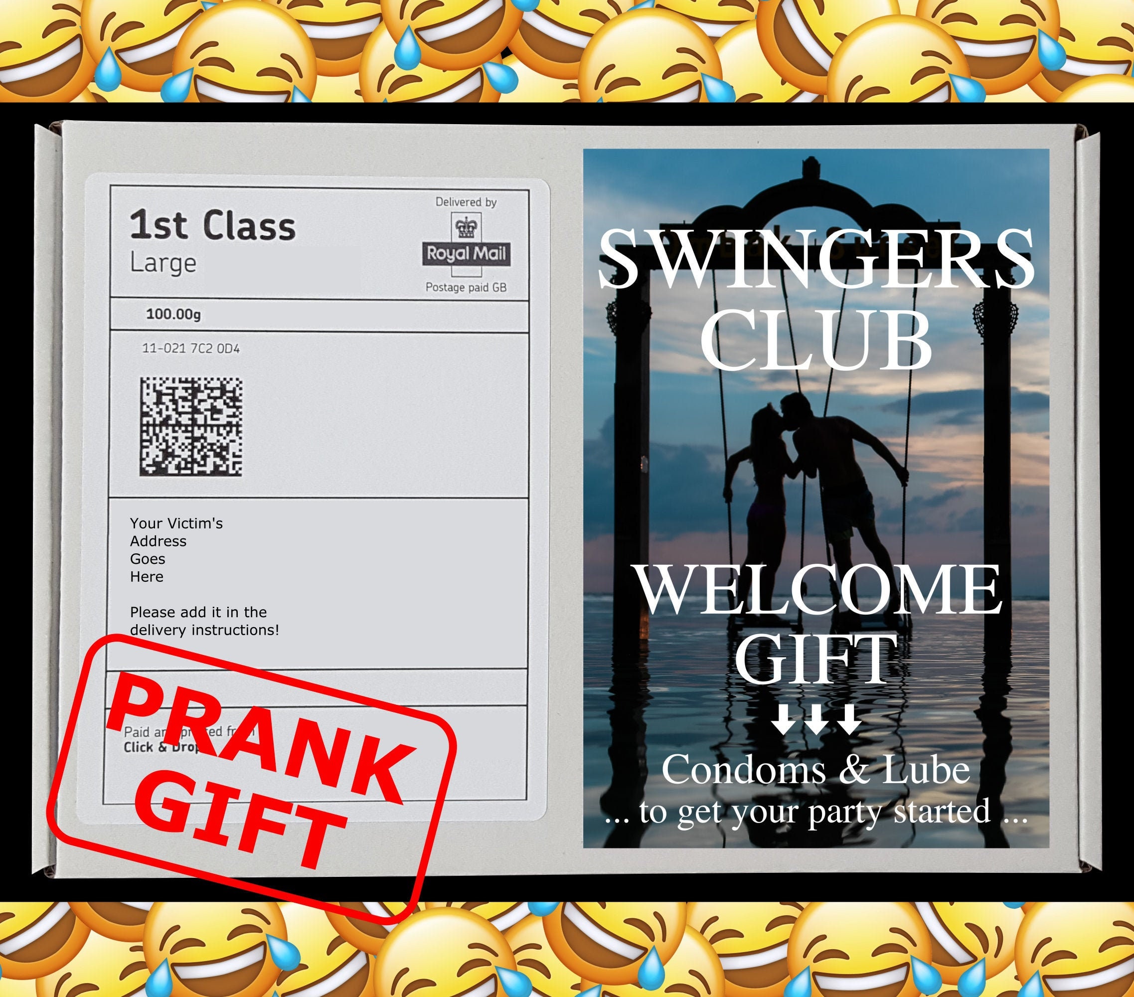 SWINGERS CLUB Prank Mail Post Gift Gag Gift Funny