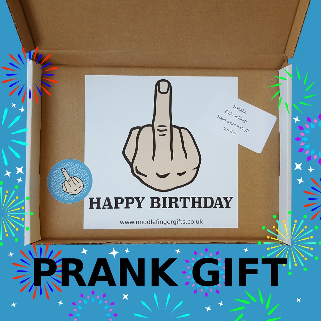 Finger Box Prank Mail Post Gift Box Gag Funny Birthday Etsy UK
