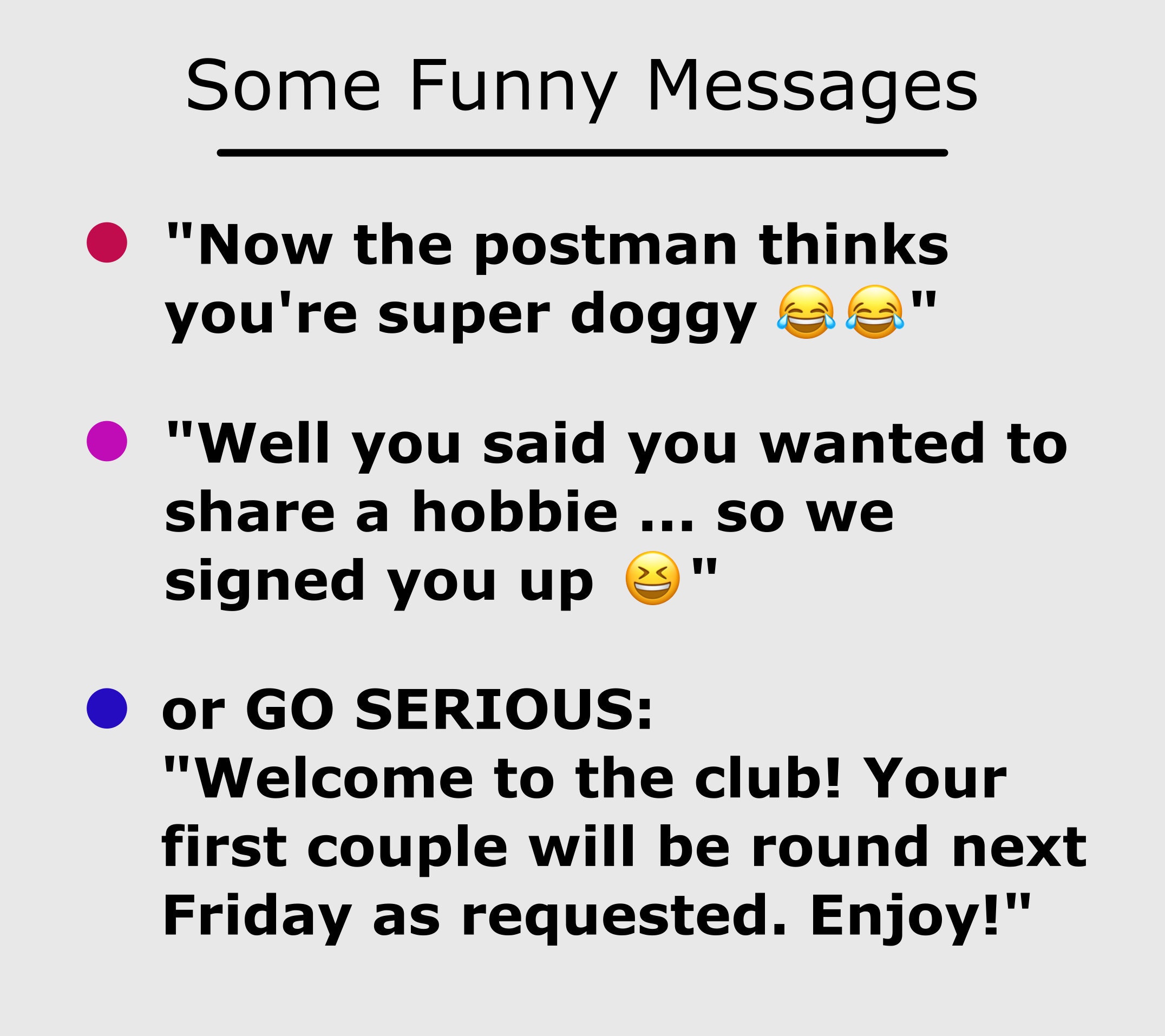 SWINGERS CLUB Prank Gift Gag Gift Funny Birthday Etsy