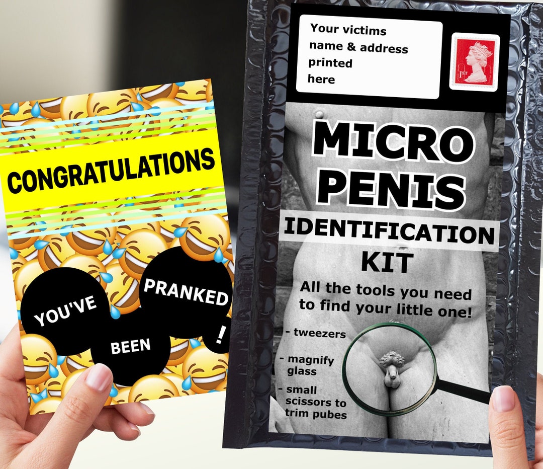 Micro Penis ID Kit Prank Mail Post Gift Gag Funny
