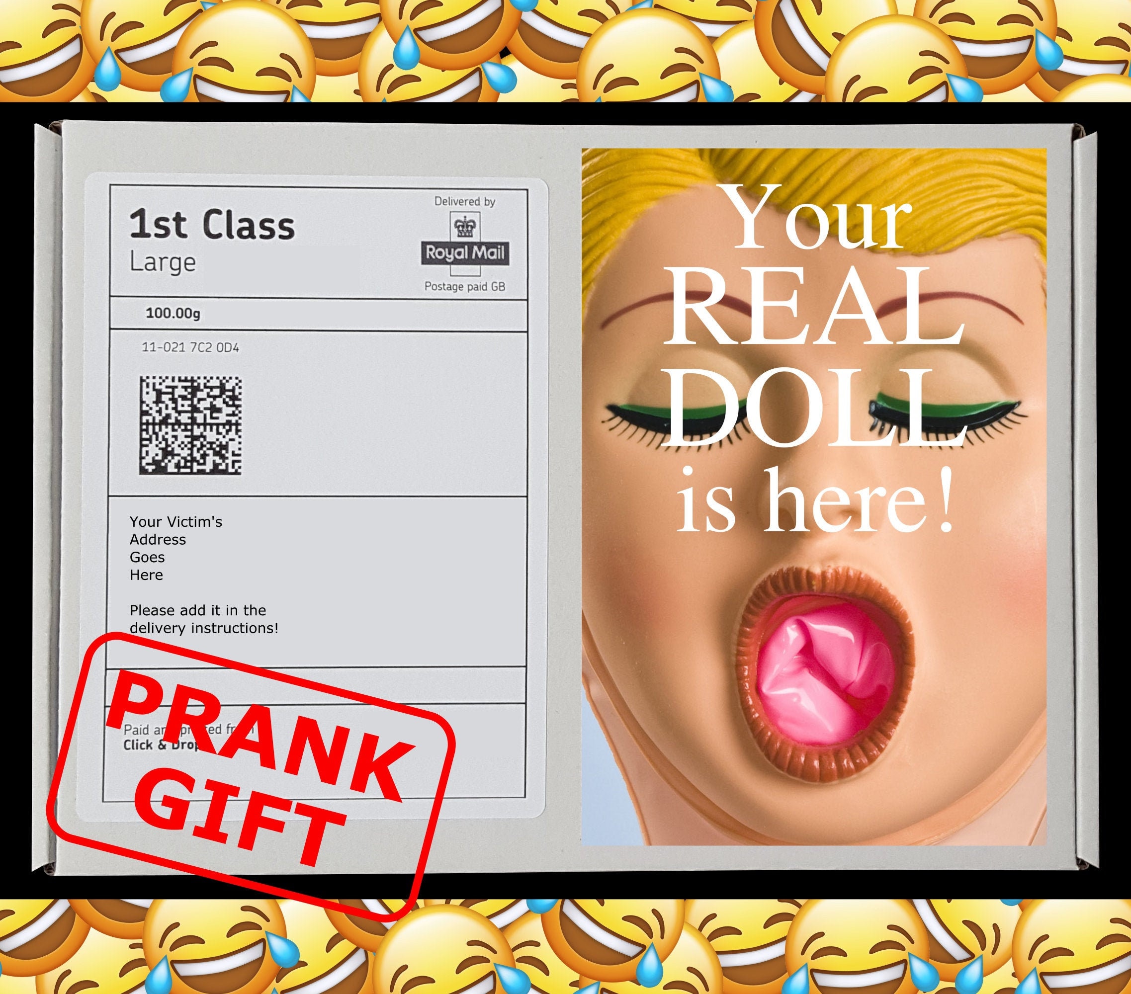 REAL DOLL Prank Mail Post Gift - Gag Gift - Funny Birthday, Christmas  Present - Sent Directly to Loved One/victim (100% Anonymous) - Etsy Denmark