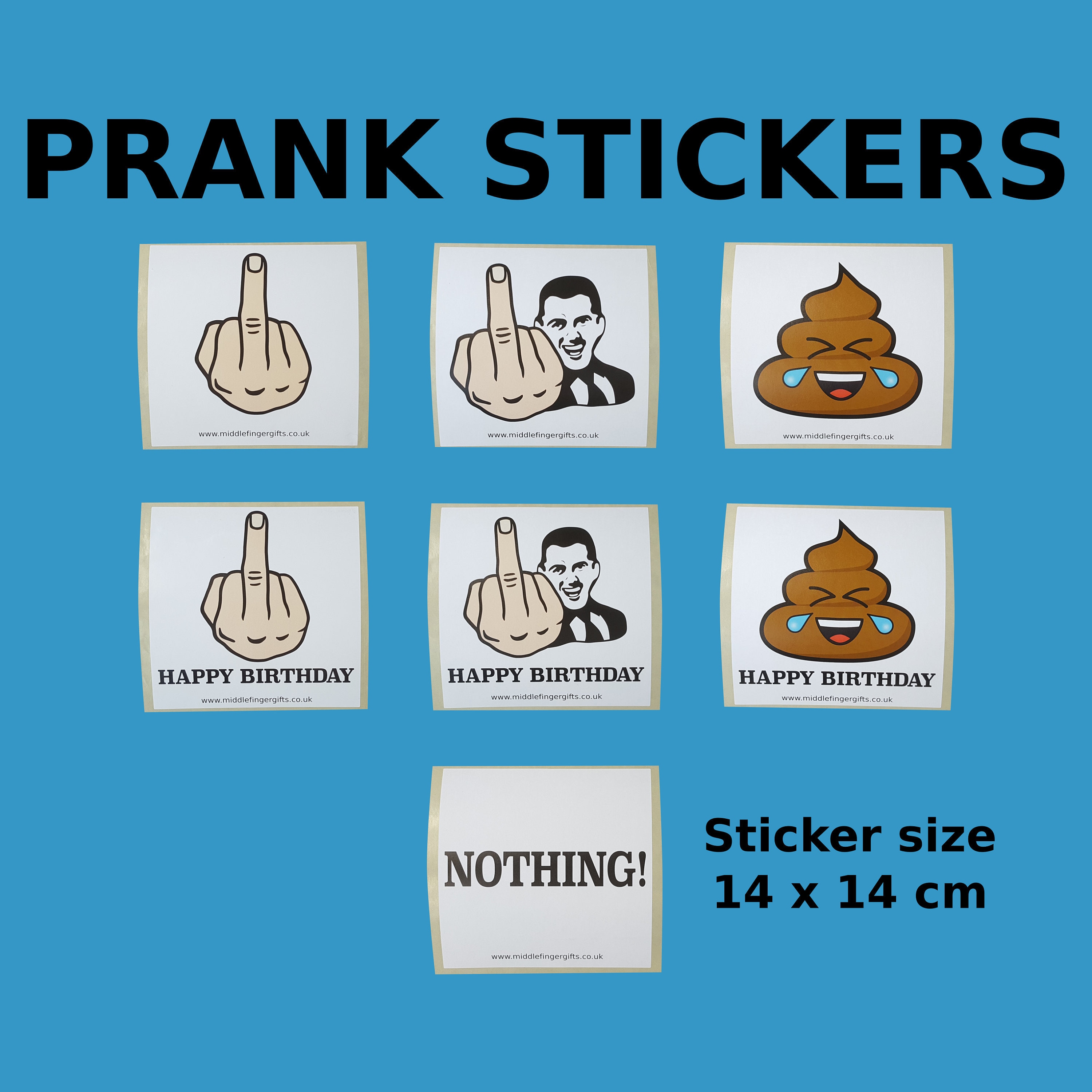 Finger Box Prank Stickers Gag Gift, Prank Present, Stick at the