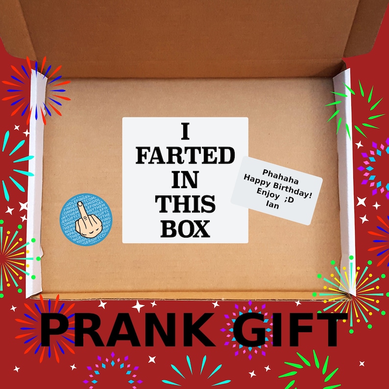 FART BOX Prank Mail Post Gift Box Gag Funny Birthday Etsy