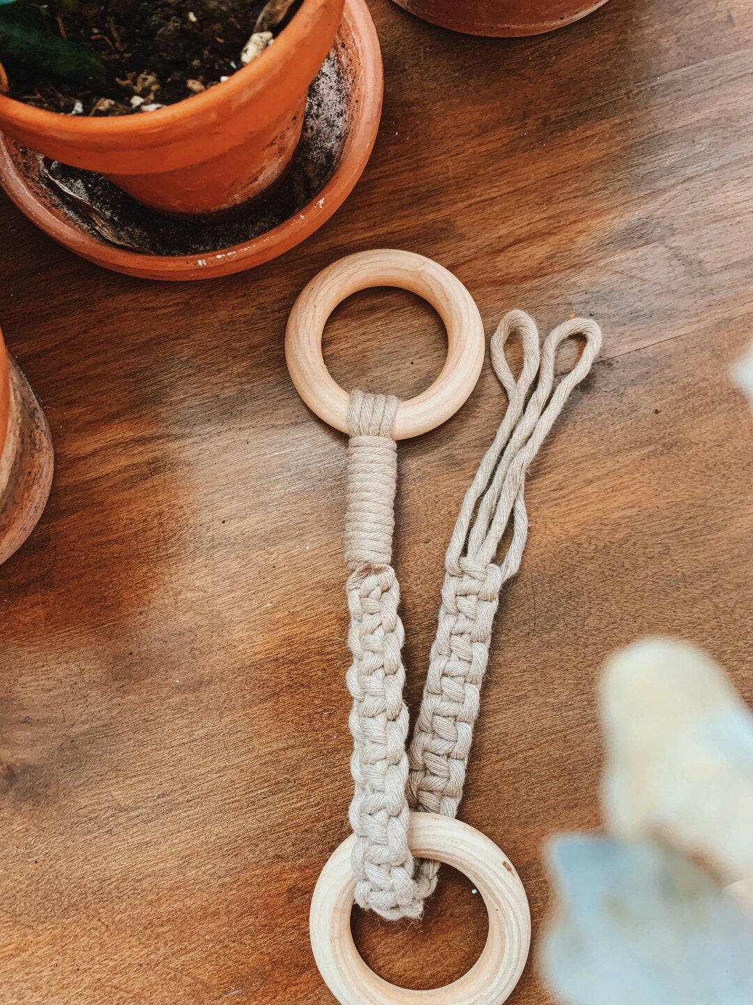 Macrame Plant Hanger Extension / Plant Hanger Extender / Long Plant